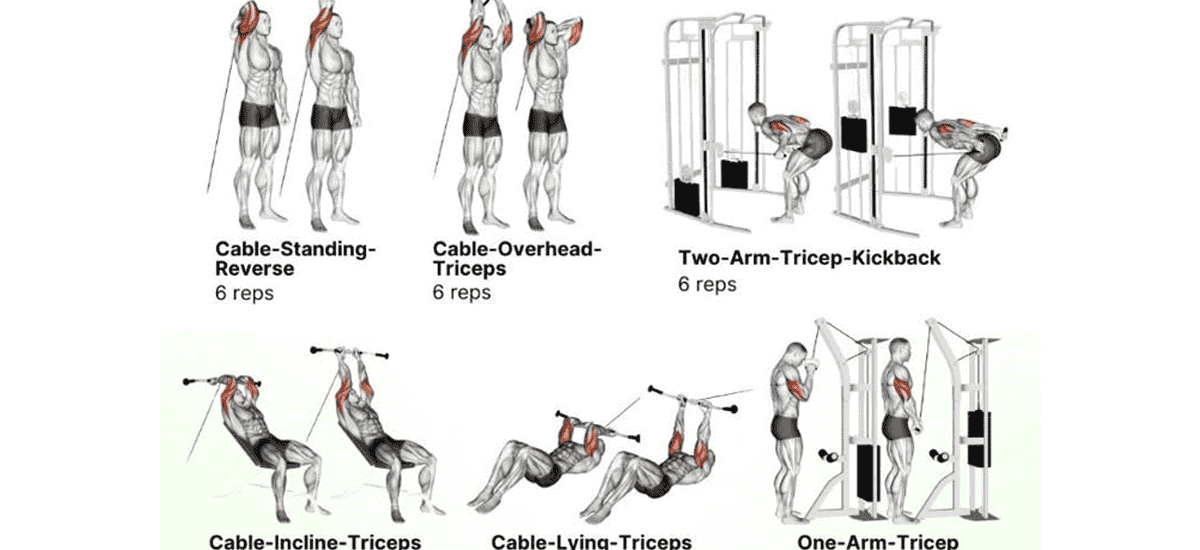 triceps workout pics